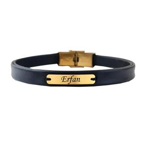 دستبند طلا 18 عیار مردانه لیردا مدل اسم عرفان 