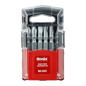 سرپیچ گوشتی یک سر چهر سو یک سر دو سوی رونیکس مدل RH5431 مجموعه 10 عددی