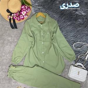 ست مانتو شلوار کتان پنبه ست مانتو وشلوار مام فیت