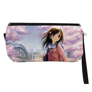 جامدادی طرح دختر انیمه ای و شکوفه های گیلاس کد wj26