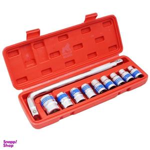 آچار بکس  و سری آچار بکس  مدل گوریلا کد YP-1/2INCH  مجموعه 10 عددی