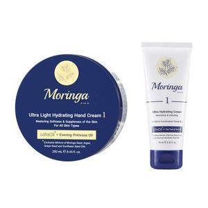 کرم آبرسان مورینگا امو مدل 01 حجم 250 میلی لیتر به همراه کرم آبرسان مورینگا امو حجم 75 میلی لیتر