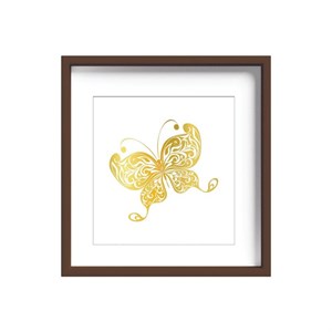 تابلو طلاکوب زرکات طرح پروانه مدل Butterfly
