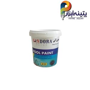 رنگ استخری آبی ساندورا کد 610  حجم 1 لیتر