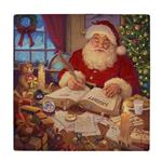 زیر لیوانی  طرح نقاشی بابانوئل و هدیه ها کد    6221150_5702