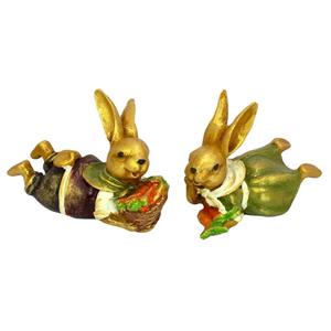 مجسمه مدل آقا و خانم خرگوش مجموعه 2 عددی