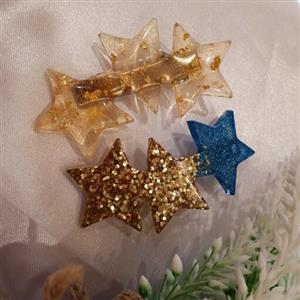 گیره رزینی با گیره استیل فرانسوی دستساز خانگی (تکی)