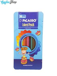 Picasso مداد رنگی 12 رنگ فلزی پیکاسو 