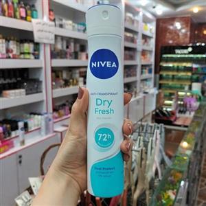 اسپری بدن زنانه نیوآ NIVEA مدل درای فرش 72 ساعته Dry fresh حجم 200 میل 