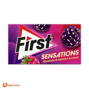 آدامس فرست ترکیه First Sensation با طعم تمشک و شاه توت سایز 27 گرمی