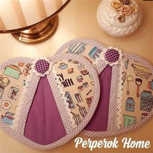 دستگیره مدل قلبی جنس کتان