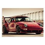 \t تابلو شاسی طرح ماشین پورشه کلاسیک - Porsche Classic Car مدل NV0713