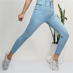 شلوار جین گندار  آبی روشن