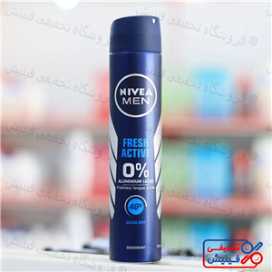 اسپری ضد تعریق مردانه نیوا Fresh Active بدون آلومینیوم حجم 200 میل