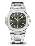 ساعت مچی مردانه پتک فیلیپ ناتیلوس سیلور صفحه سبز Patek Philippe Nautilus Silver Green Screen 