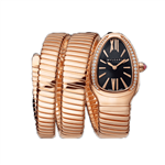 ساعت مچی زنانه بولگاری ماری رزگلد صفحه مشکی دورنگین Bvlgari Serpenti Tubogas Rose Gold Black Screen