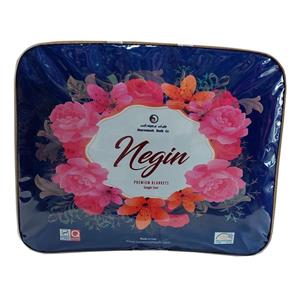پتوی نرمینه بافت مدل نگین کد11 طرح قلبی سایز 155x215 سانتی متر