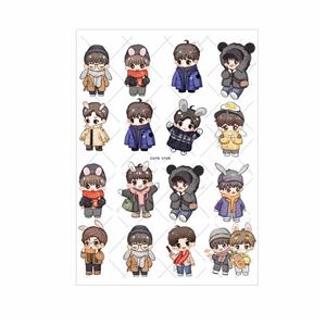 برچسب مدل برش نخورده طرح اسکرپ بوک پسرانه -