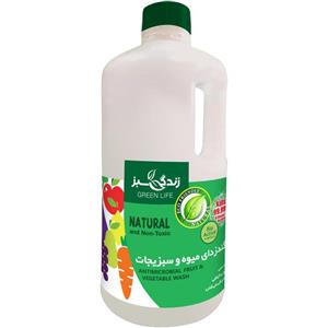 ضدعفونی کننده میوه و سبزیجات زندگی سبز مدل نوژا حجم 2500 میلی لیتر