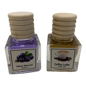 خوشبوکننده هوای خودرو ایفل مدل بلوبری و کافه لته کد Coffee Latte-Blueberry حجم 10 میلی‌لیتر بسته 2 عددی