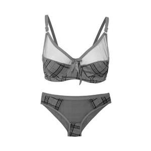 ست شورت و سوتین زنانه بی یو تی مدل نخی فنردار