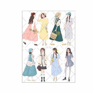 برچسب مدل برش نخورده طرح اسکرپ بوک دخترانه 005 -