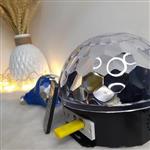 رقص نور مدل سفینه ای کریستالی جدید مدل MP3 LED Magic Ball Light کیادکالا