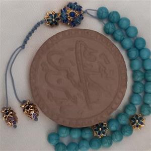 تسبیح اعلا فیروزه و برنج