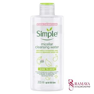 آب پاک کننده آرایش صورت سیمپل مدل GENTLY REMOVES