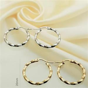 گوشواره ی حلقه ای 2 سانت