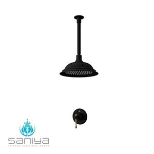 شیر حمام توکار استخری سانیا مدل کلاسیک رنگ مشکی