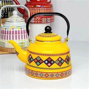 کتری لعابی طرح سنتی وارداتی