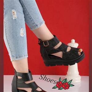 حراج ویژه این هفته کفش تابستانه زنانه دخترانه مجلسی مشکی 1451