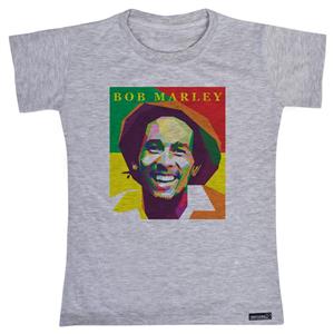تی شرت استین کوتاه دخترانه 27 مدل Bob Marley کد MH959 