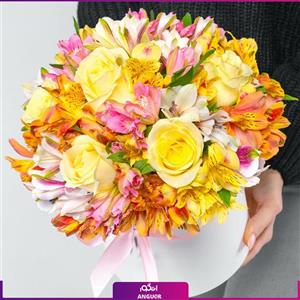 باکس گل آلسترومریا و رز