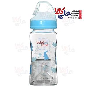 شیشه شیر ارتودنسی Babyland ظرفیت 240 میلی لیتر