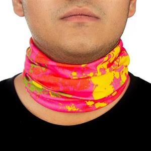 دستمال سر و گردن کوهنوردی اسکارف تابستانی طرح دار HEAD GEAR ( صورتی )