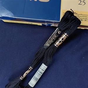 نخ دمسه اصل فرانسه کد 310 مشکی مشکی مخصوص دوخت چشم رنگ ثابت 8متر