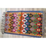 گلیم دستبافت سنتی رومیزی قالیچه گلیم رو اپنی رانر نخ پشم در طرح رنگ ابعاد سفارشی،لطفا قبل از سفارش هماهنگ شود