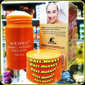 ماسک صورت ضد چروک و لکه بر روشون همراه باویتامین سی روشان roushun face Mask