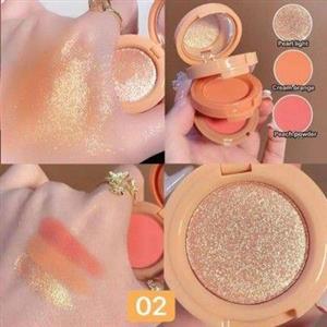 رژگونه طبقاتی اورجینال قابل استفاده به عنوان سایه رژگونه و هایلایتر همراه با آینه فقط شماره 2 موجود