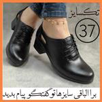 کفش پاشنه دار زنانه مدل بندی روی چرم درجه یک تکسایز  37 محصول غرفه پام مشهد در  باسلام