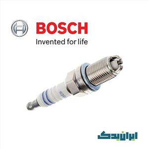 شمع دو پلاتین بوش پایه کوتاه BOSCH FLR8LDCU 9 اصلی نیکل (با شناسه اصالت) 4عدد 