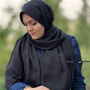 شال مشکی نخ اسلپ ایستایی عالی طرح ال وی
