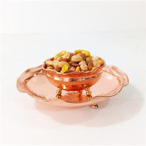 پیاله مسی زنجان مدل سه پایه دار چکش کاری شده و نانو