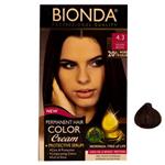 کیت رنگ مو بیوندا قهوه ای طلایی شماره BIONDA 4.3