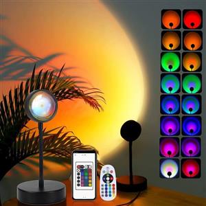 چراغ خواب اتمسفر چند رنگ کنترل دار رقص نور SUNSET