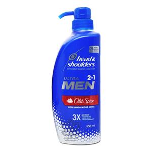 شامپو ضد شوره و نرم کننده با رایحه چوب صندل اولد اسپایس 550 میل هد اند شولدرز head shoulders 