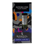 عطر جیبی مردانه صندل مدل INTERLUDE