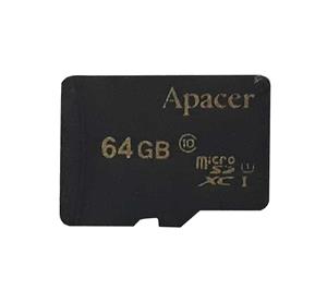 کارت حافظه‌ی میکرو SD اپیسر UHS-I کلاس 10 64 گیگابایت با آداپتور Apacer microSDXC Class10 64GB 